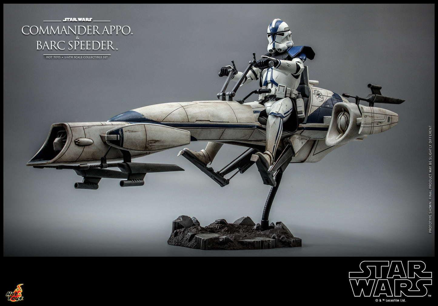 Hot Toys Star Wars The Clone Wars 1/6 Barc Speeder TMS076 without Commander Appo