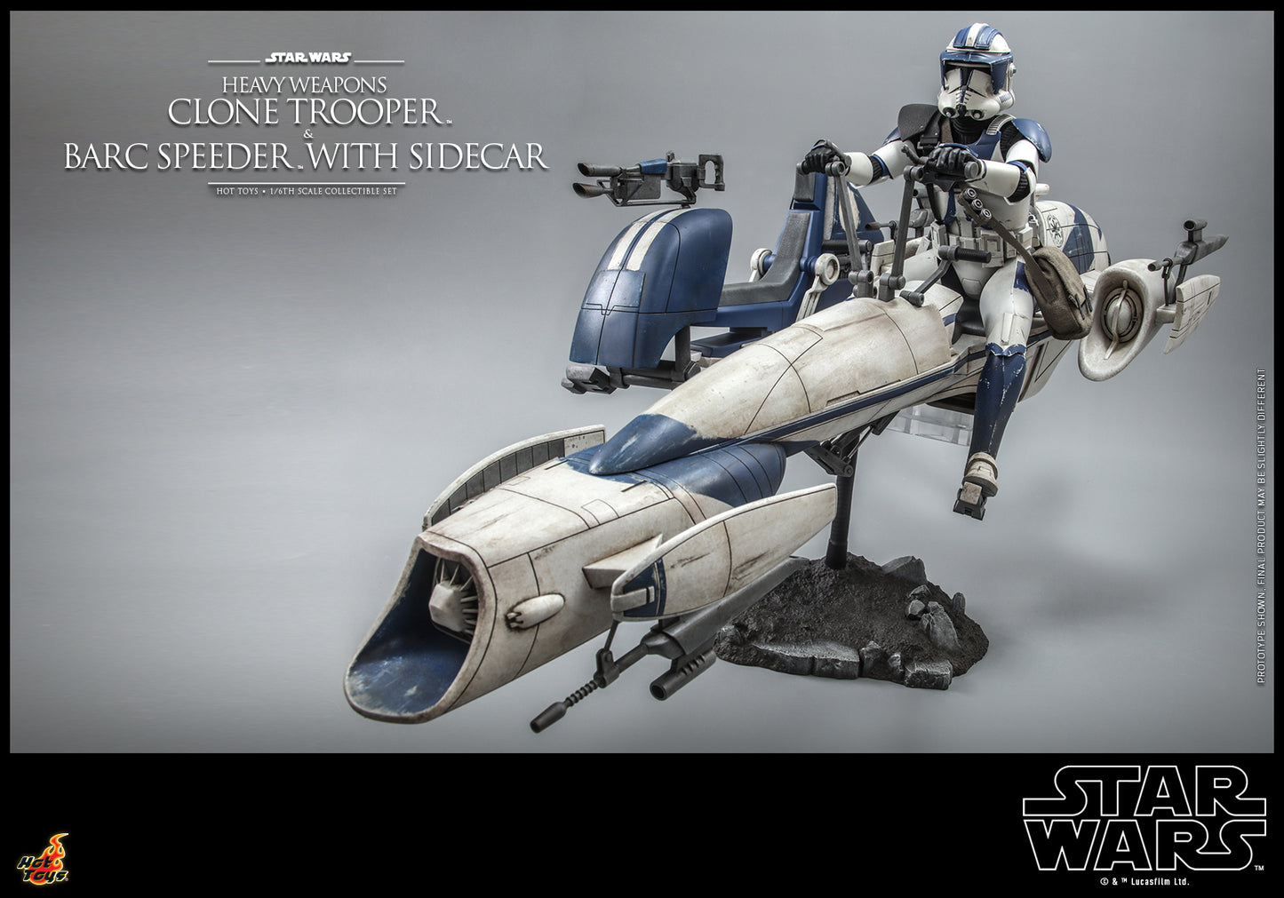 Hot Toys Star Wars 1/6r Barc Speeder with Sidecar TMS077 (Without Heavy Trooper)