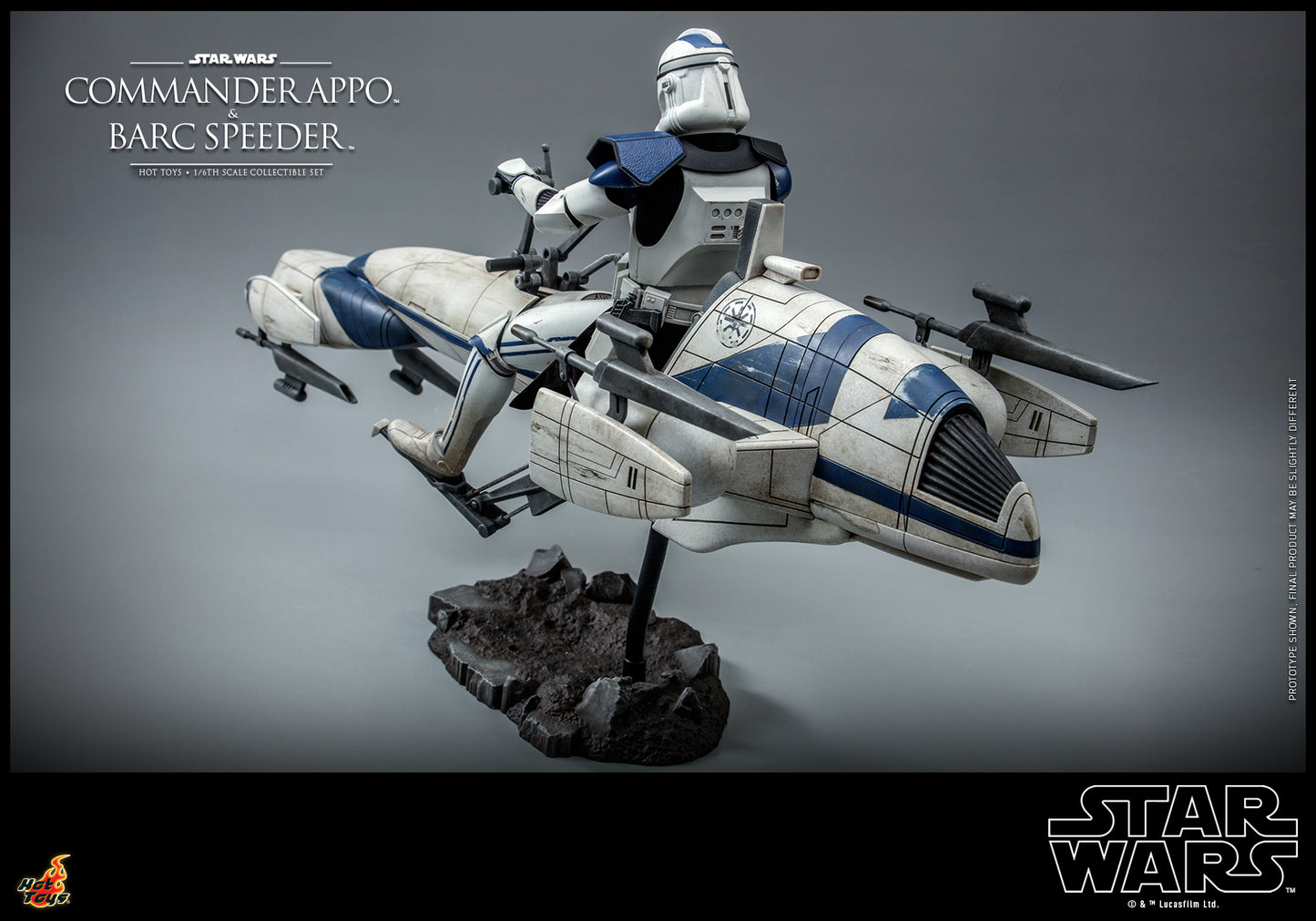 Hot Toys Star Wars The Clone Wars 1/6 Barc Speeder TMS076 without Commander Appo