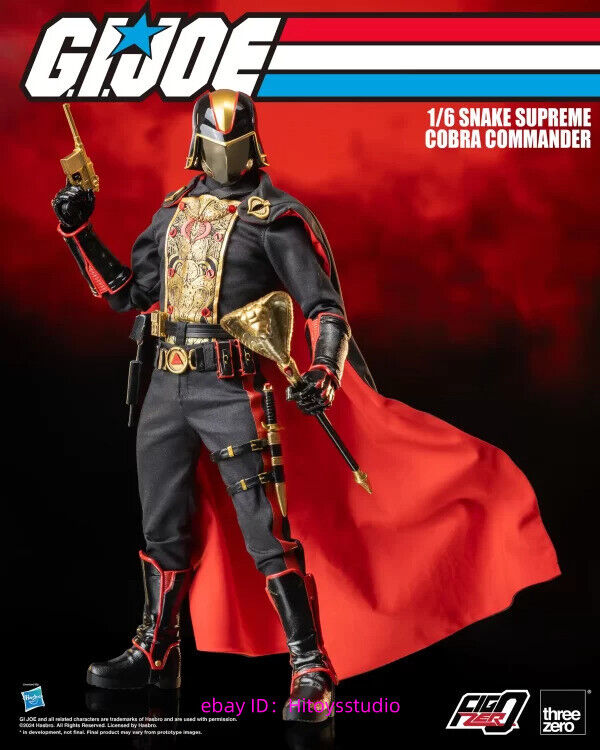 Threezero 3Z0737 Snake Cobra Commander 1/6 Figure Golden Version