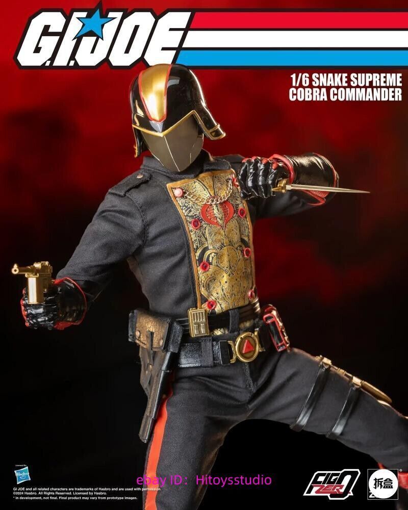 Threezero 3Z0737 Snake Cobra Commander 1/6 Figure Golden Version