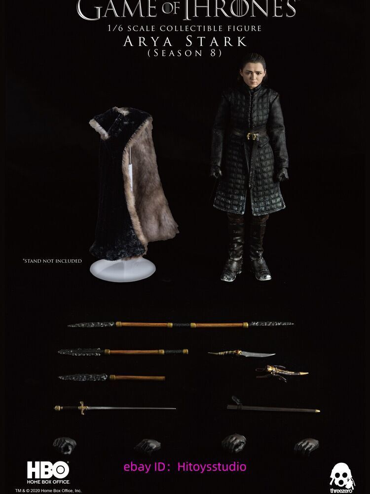 Threezero 3a 1/6 Game Of Thrones Arya Stark Season 8 Action Figure