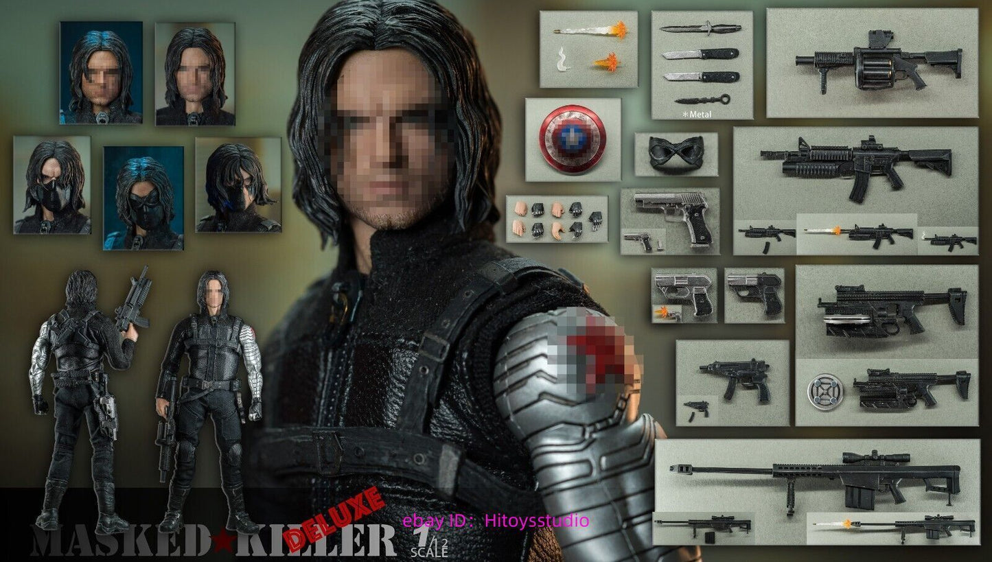 Nota Studio 1/12 Masked Killer Bucky Barnes 6" Action Figure Model Deluxe Ver.