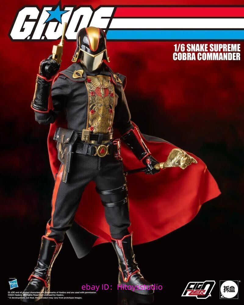 Threezero 3Z0737 Snake Cobra Commander 1/6 Figure Golden Version