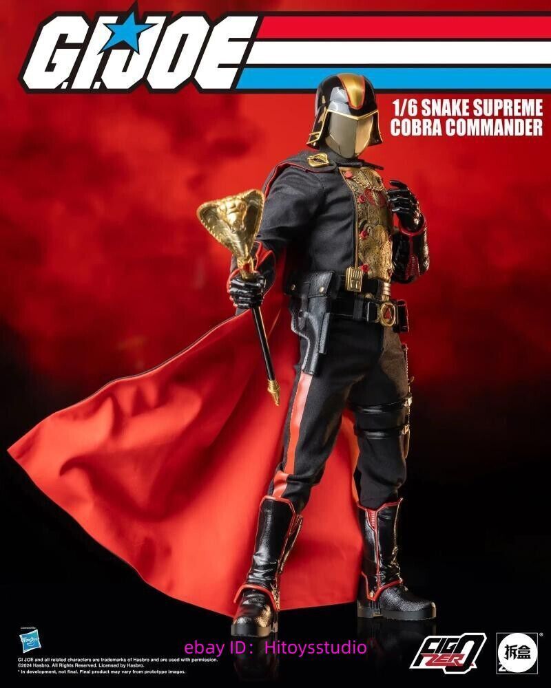 Threezero 3Z0737 Snake Cobra Commander 1/6 Figure Golden Version