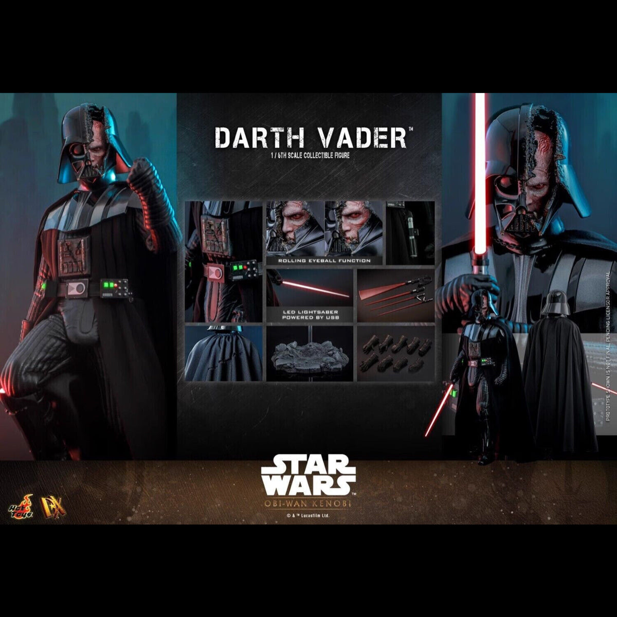 Hot Toys Star Wars Darth Vader Normal Ver DX27 1/6 Action Figure