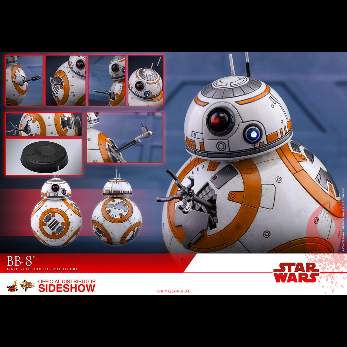 Hot Toys Star Wars The Force Awakens BB-8 12 inch Action Figure - MMS440