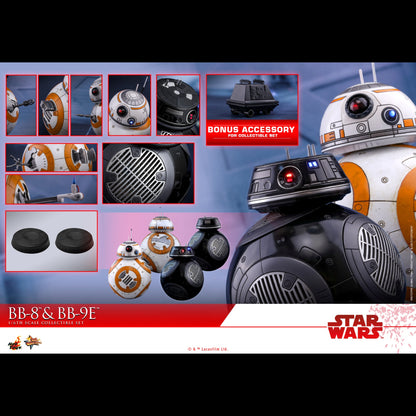 Hot Toys STAR WARS The Last Jedi BB-8 BB-9E 2 Set 1/6 MMS442