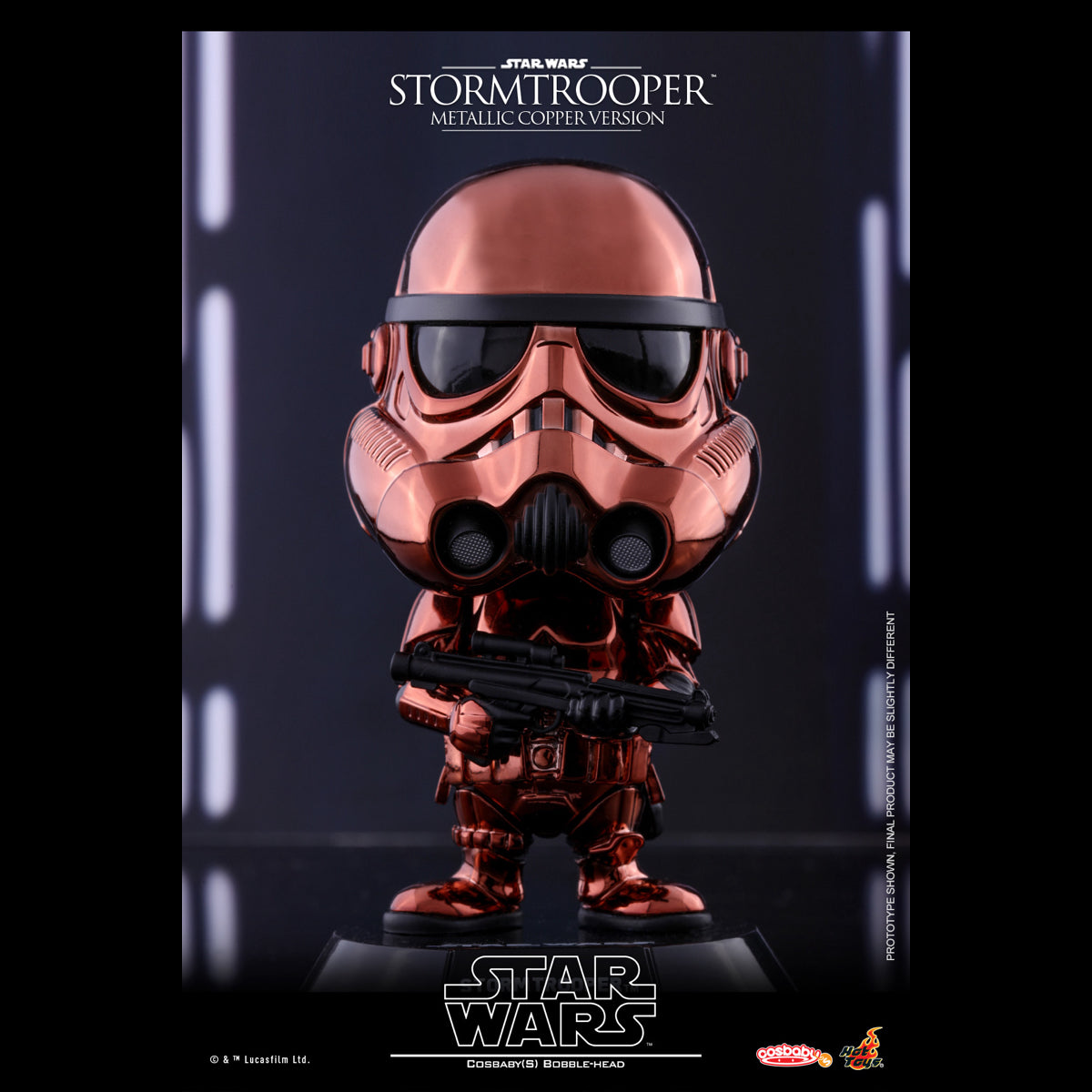 Hot Toys Cosbaby STAR WARS Stormtrooper ( Metalic Coppper Version) Bobble-Head