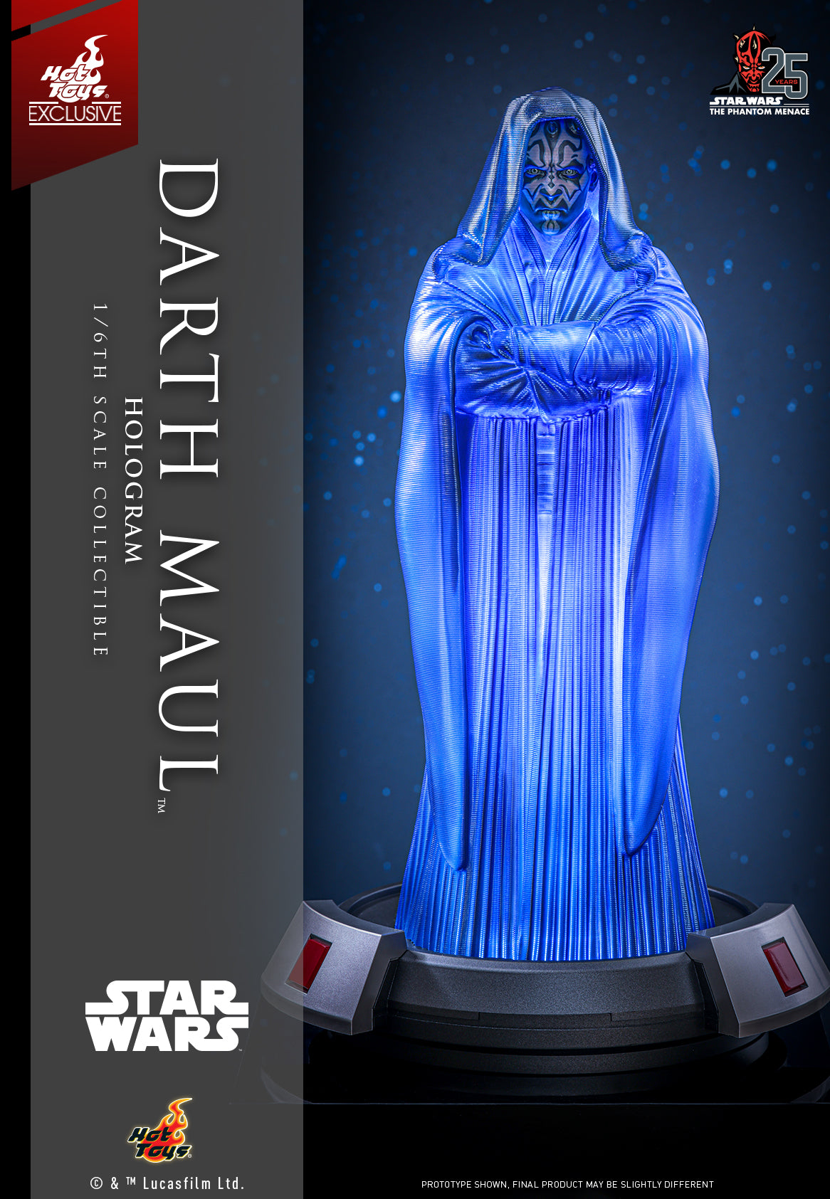 Hot Toys Star Wars The Phantom Menace Darth Maul Hologram 1/6 1500 Limited ACS015