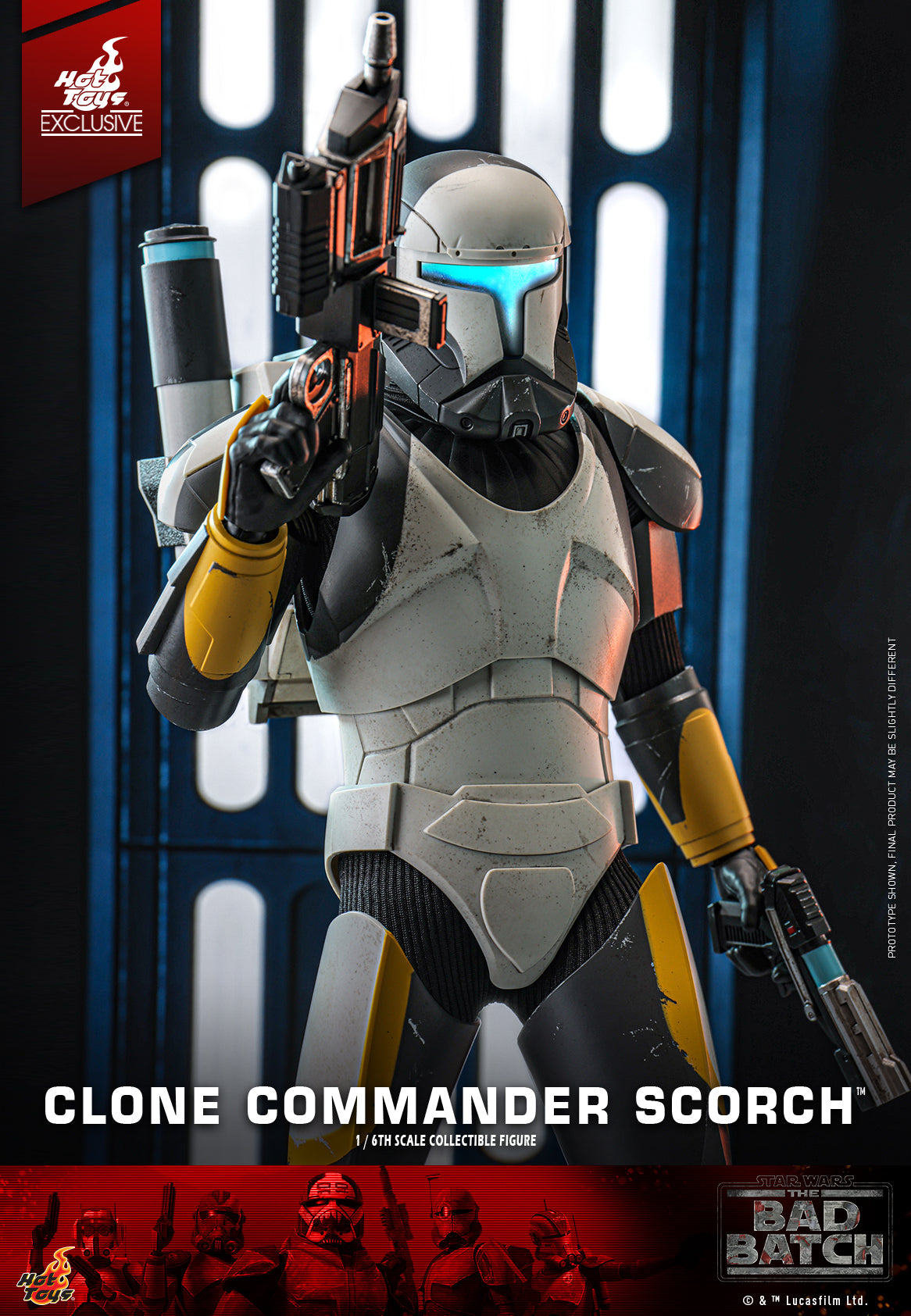 Hot Toys Star Wars The Bad Batch Clone Commander Scorch 1/6 3000 Limited TMS130