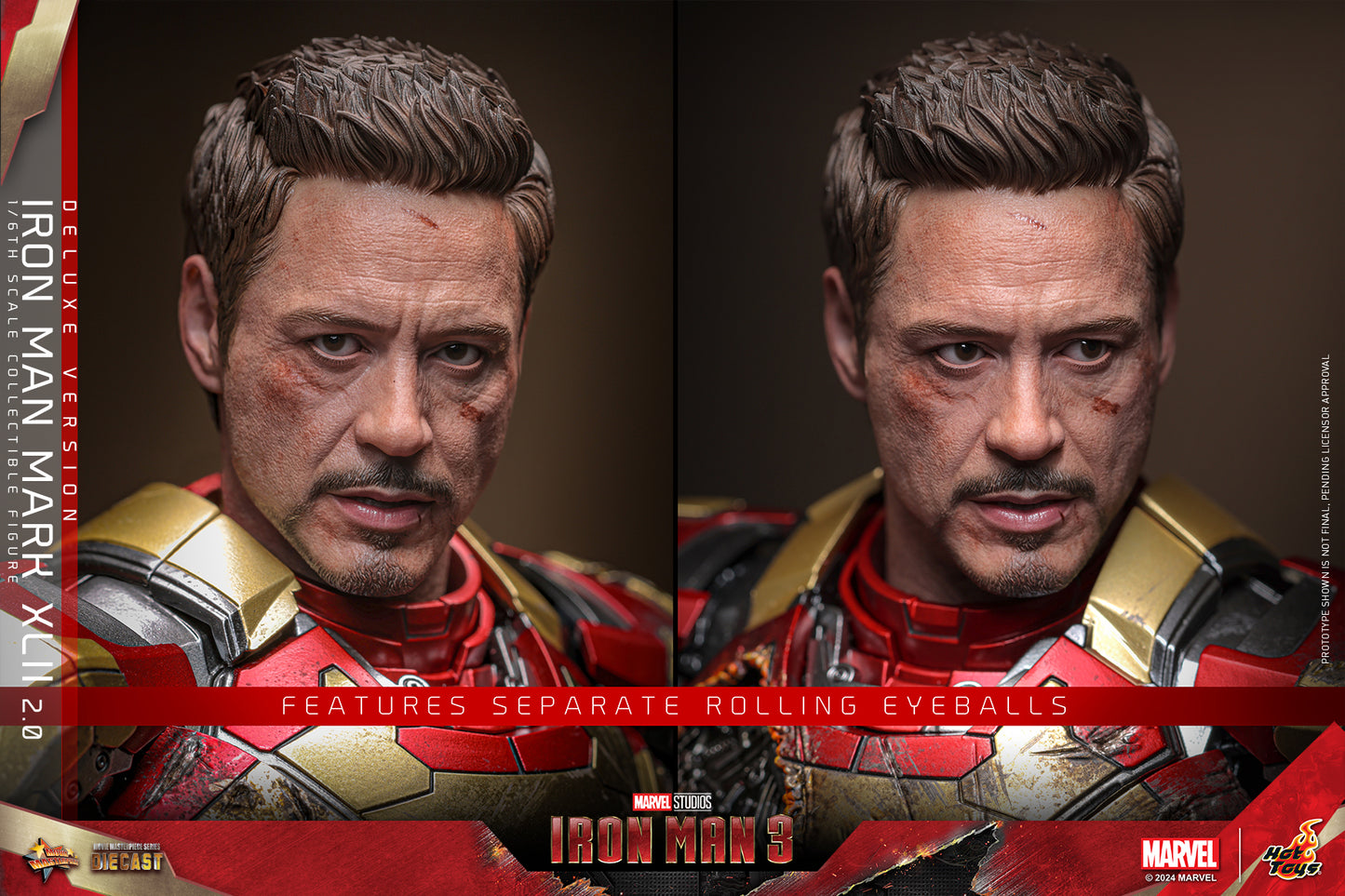 Hot Toys Marvel Iron Man 3 Iron Man Mark XLII (2.0) 1/6 Action Figure