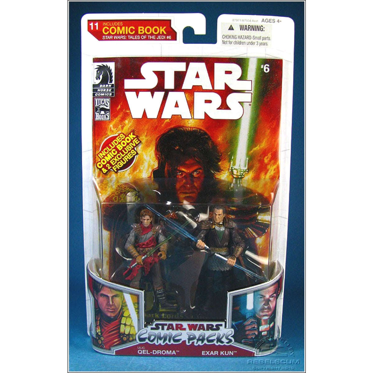 Hasbro Star Wars Comic Packs #11 Ulic Qel-Droma & Exar Kun New