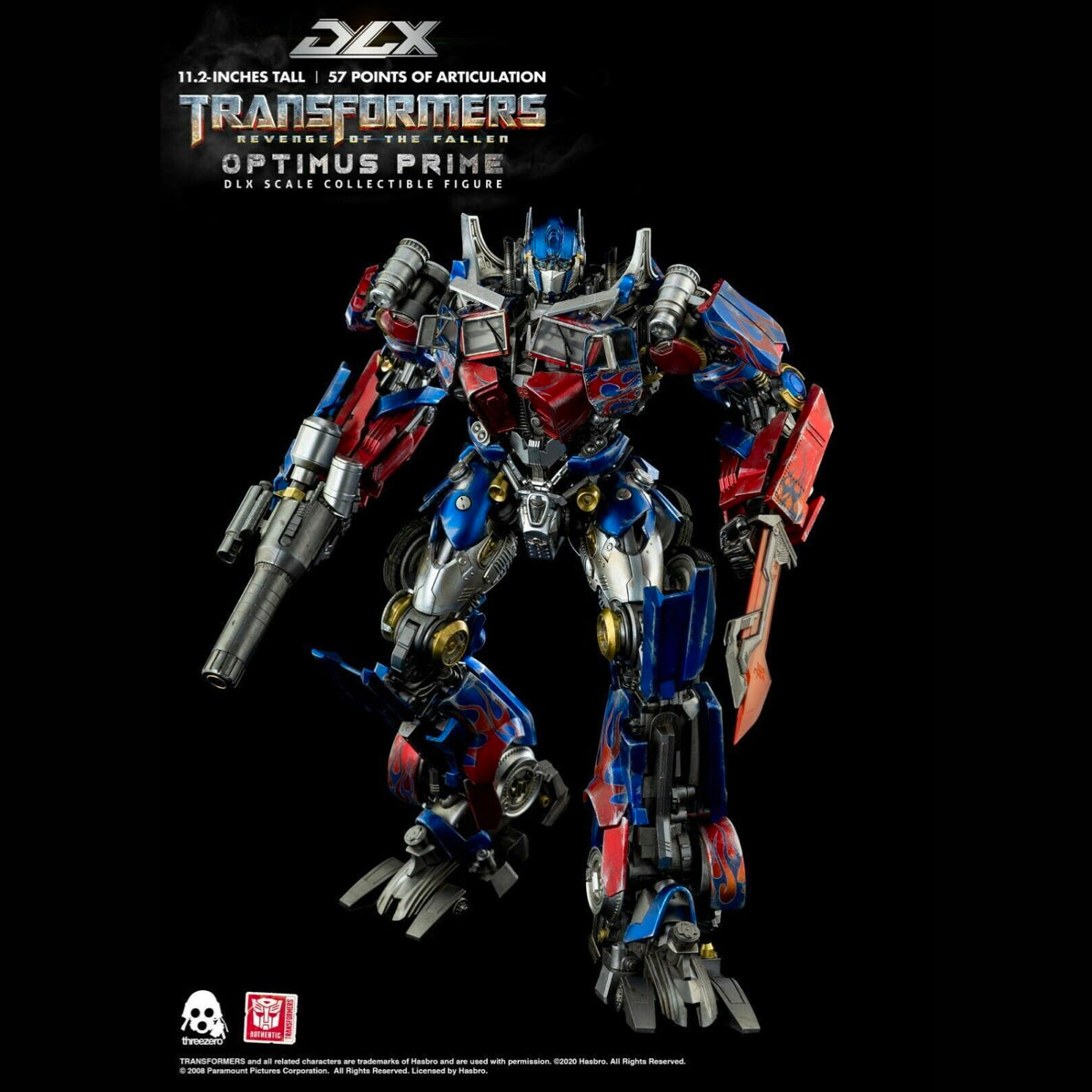 ThreeZero Transforms DLX Revenge of the Fallen Optimus Prime 11.2" Action Figure