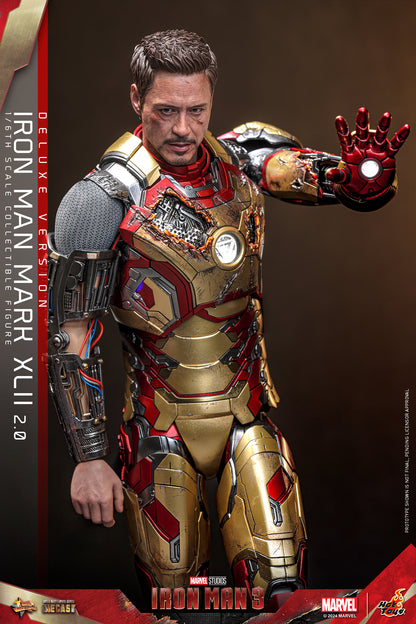 Hot Toys Marvel Iron Man 3 Iron Man Mark XLII (2.0) 1/6 Action Figure