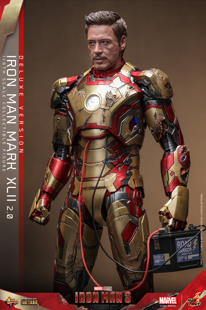 Hot Toys Marvel Iron Man 3 Iron Man Mark XLII (2.0) 1/6 Action Figure