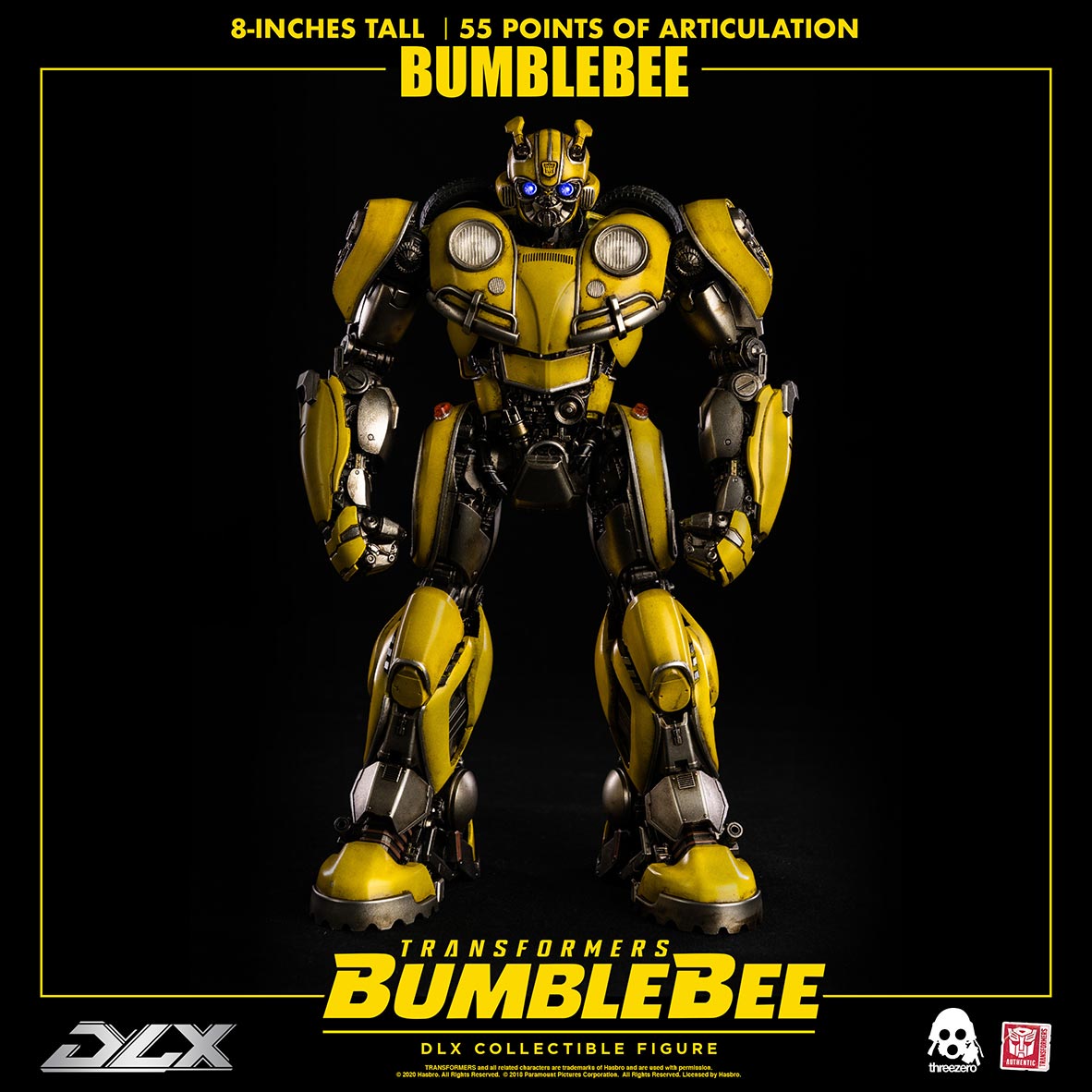 ThreeZero Transformers DLX Bumblebee Transfiguration Alloy 8" Action figure