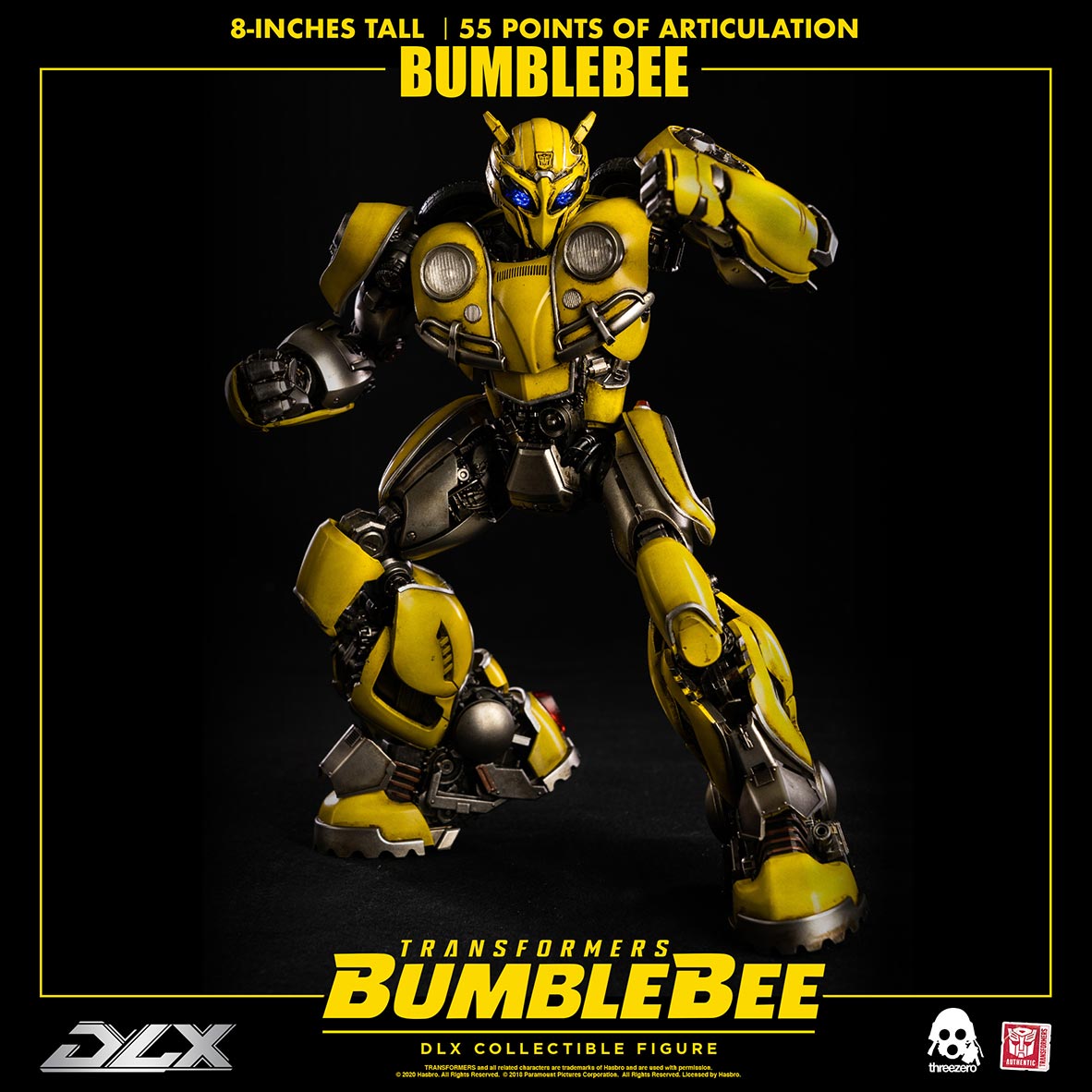 ThreeZero Transformers DLX Bumblebee Transfiguration Alloy 8" Action figure