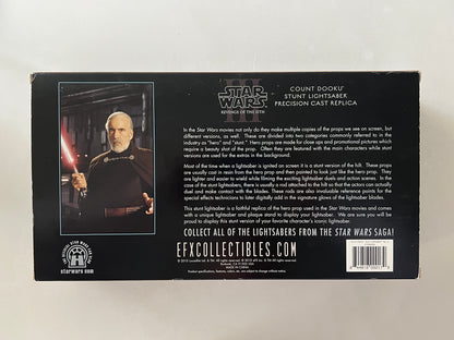 EFX Star Wars Count Dooku Stunt Lightsaber Revenge Of The Sith 1:1 2010