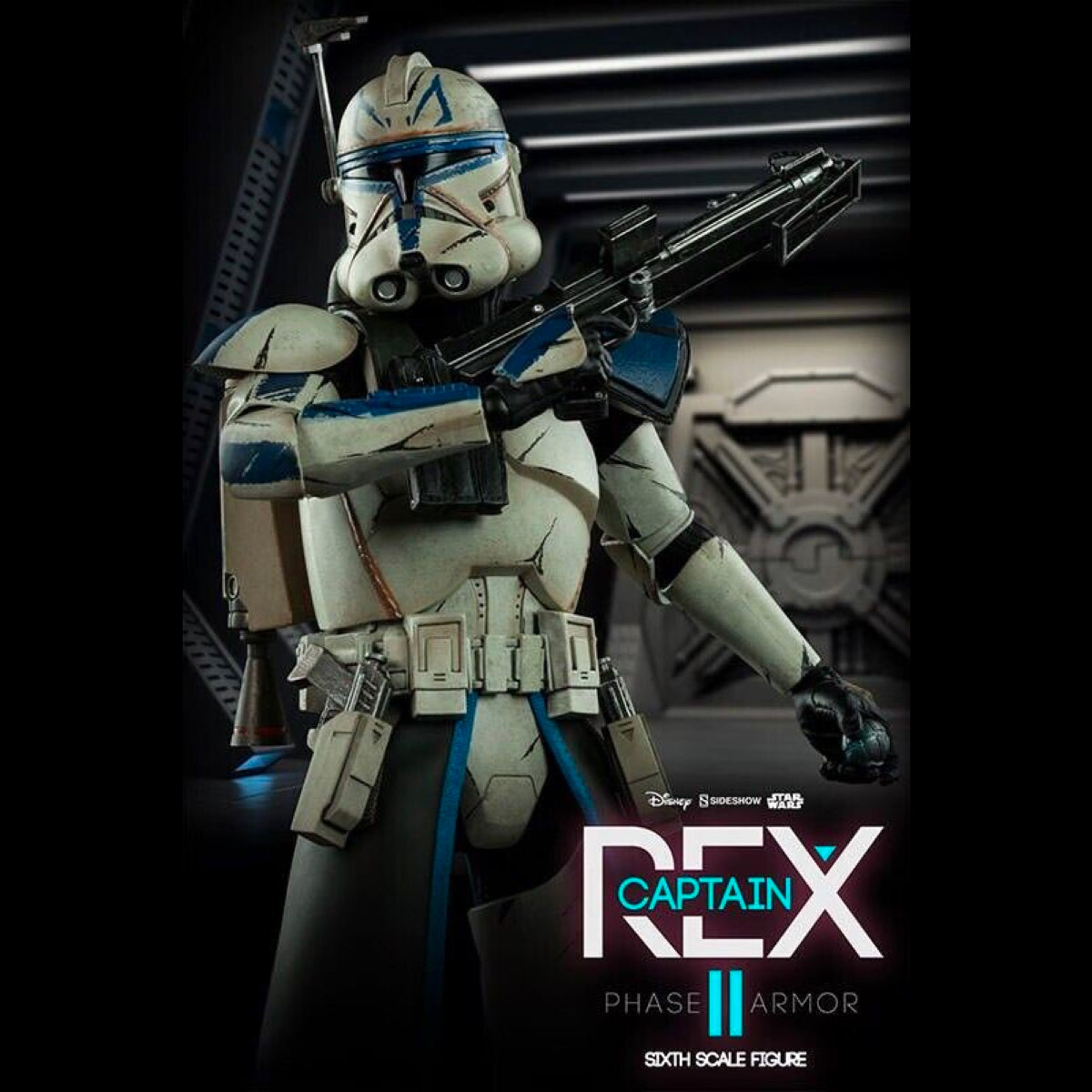 Sideshow Collectibles Star Wars 501st Legion Captain Rex 12 in Action Figure