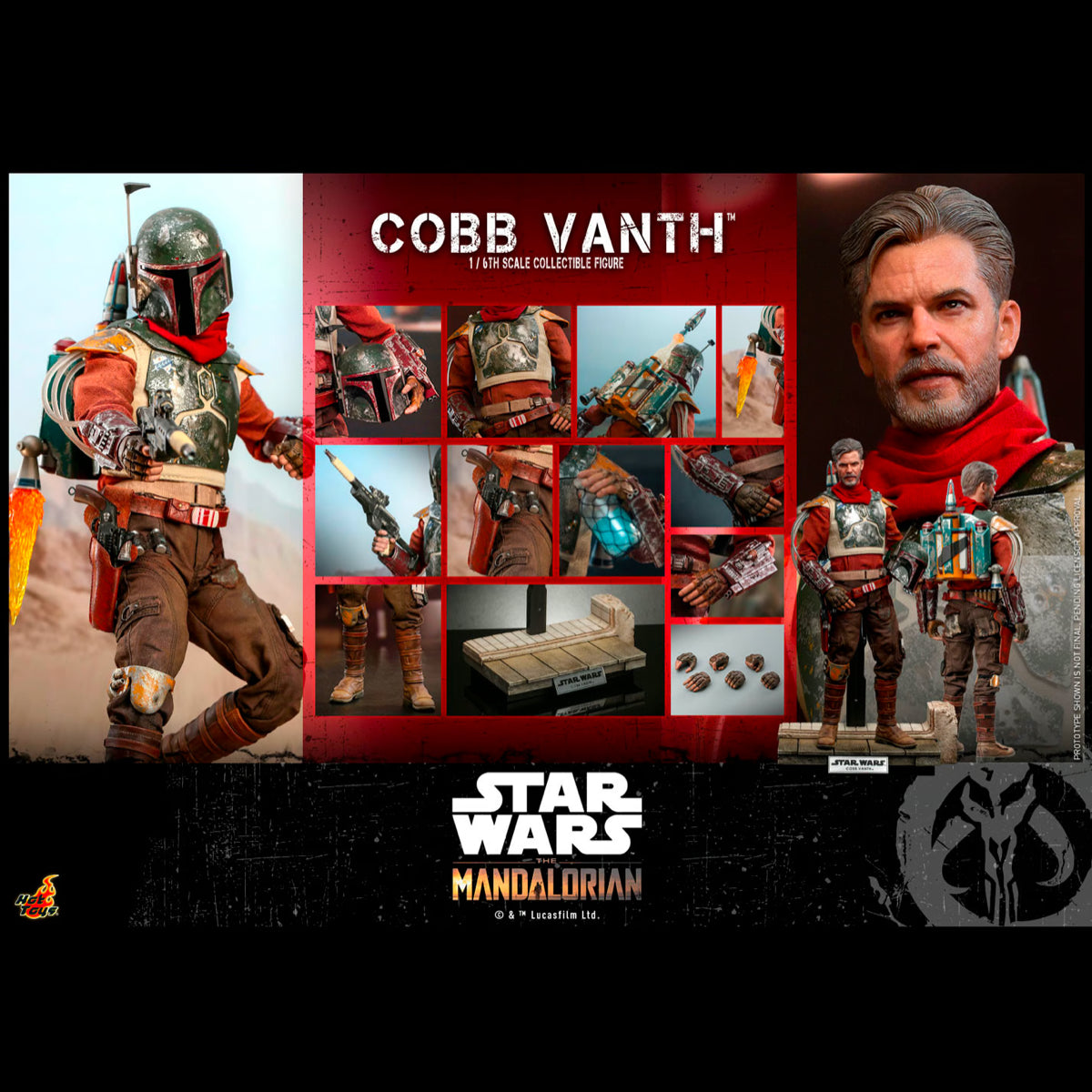 Hot Toys Star Wars The Mandalorian Cobb Vanth 1/6 Action Figure TMS084