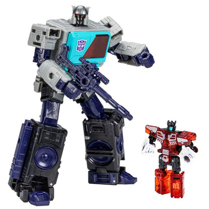 Hasbro Pulse Transformers Shattered Glass Voyager Blaster Rewind