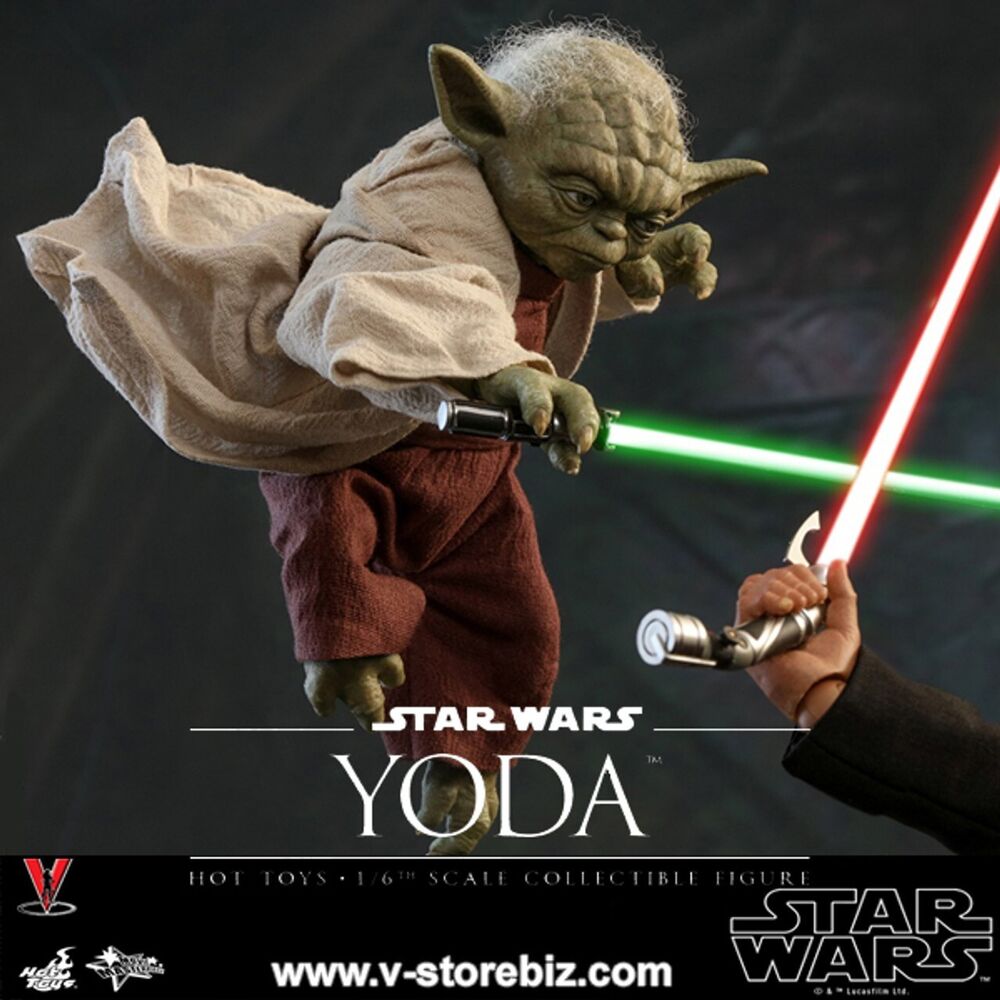 Hot Toys Star Wars Yoda Episode II Attack of the Clones 1/6 Scale Action Figure MMS495