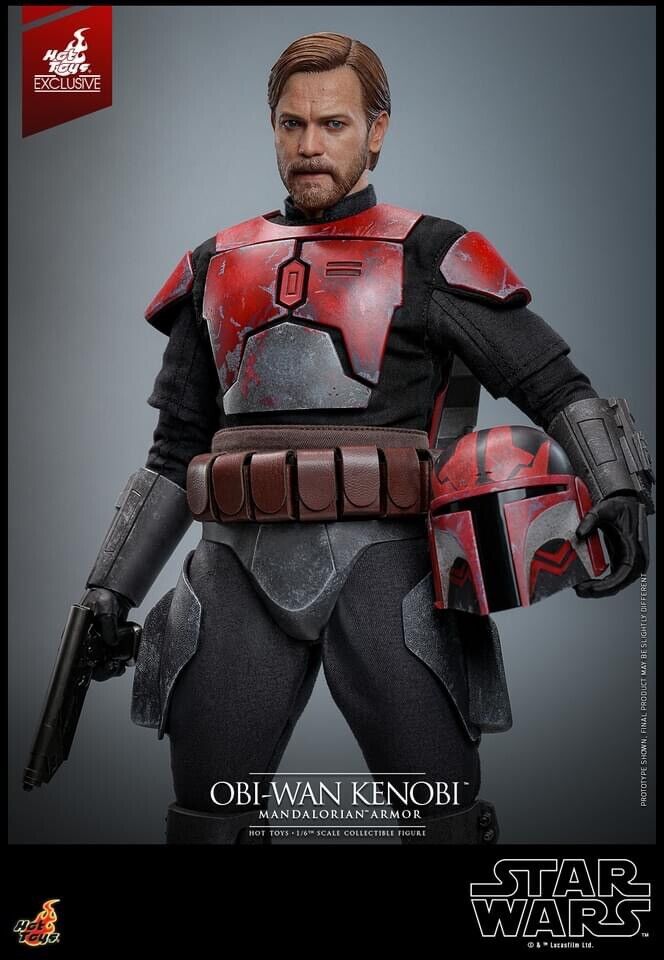 Hot Toys Exclusive Star Wars The Clone Wars Obi Wan Kenobi Mandalorian Armor 1/6