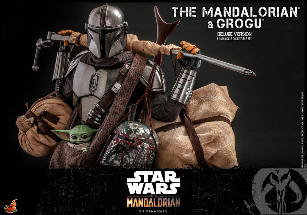 Hot Toys Star Wars The Mandalorian & Grogu 1/6 Scale Action Figure Deluxe TMS052