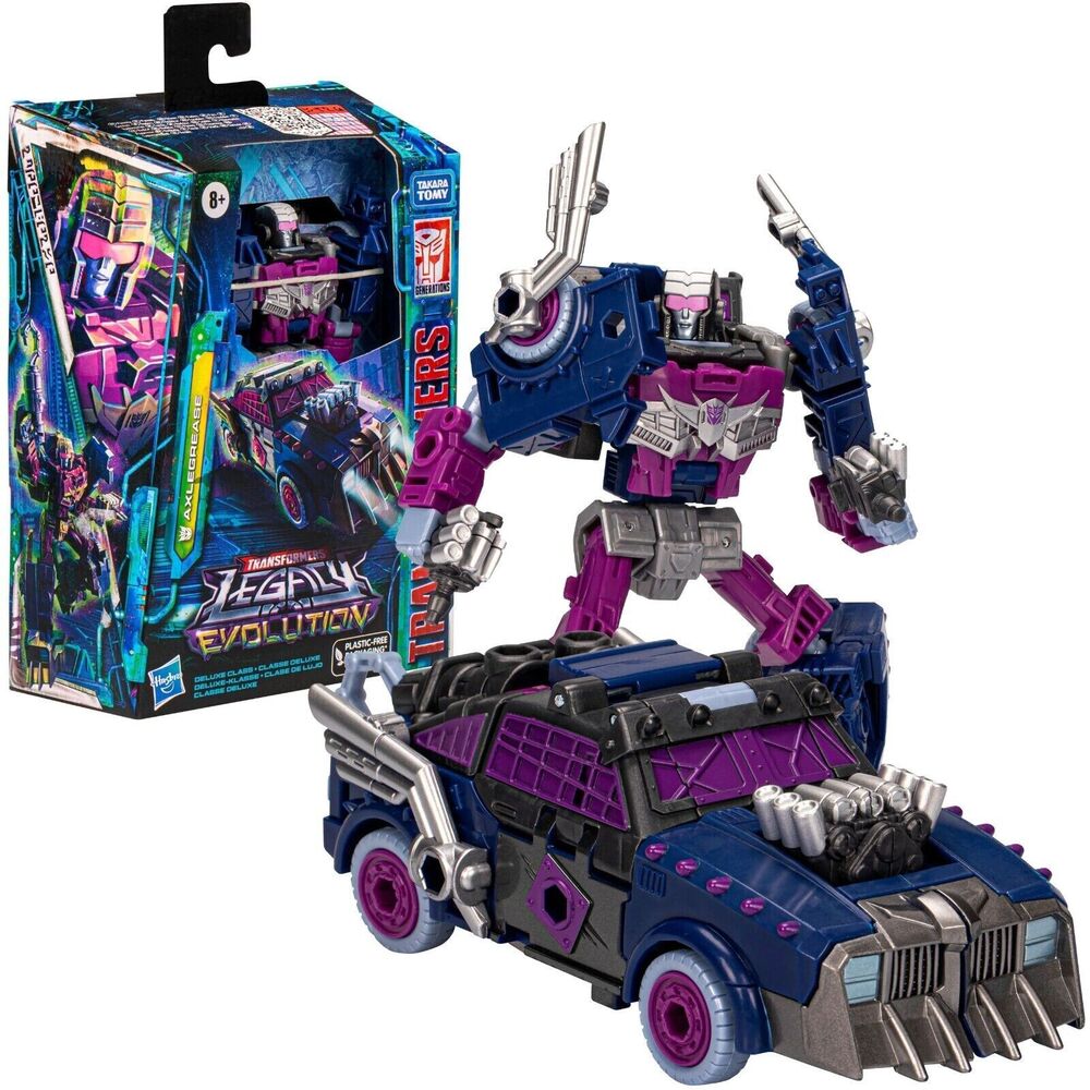 Hasbro Transformers Legacy Evolution Deluxe Axlegrease Acton Figure