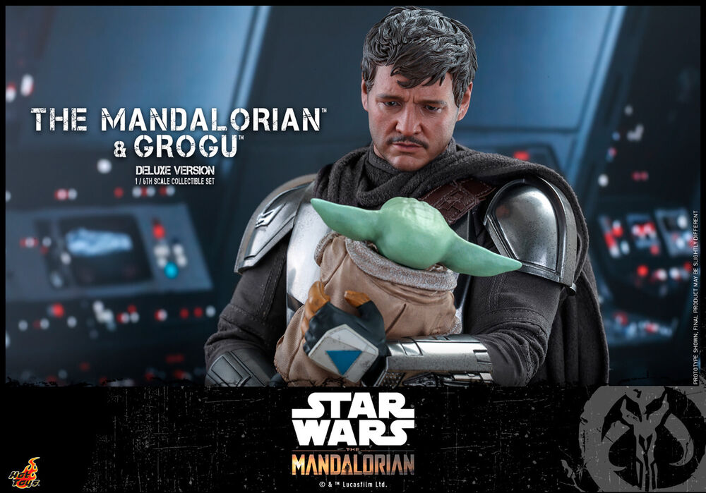 Hot Toys Star Wars The Mandalorian & Grogu 1/6 Scale Action Figure Deluxe TMS052