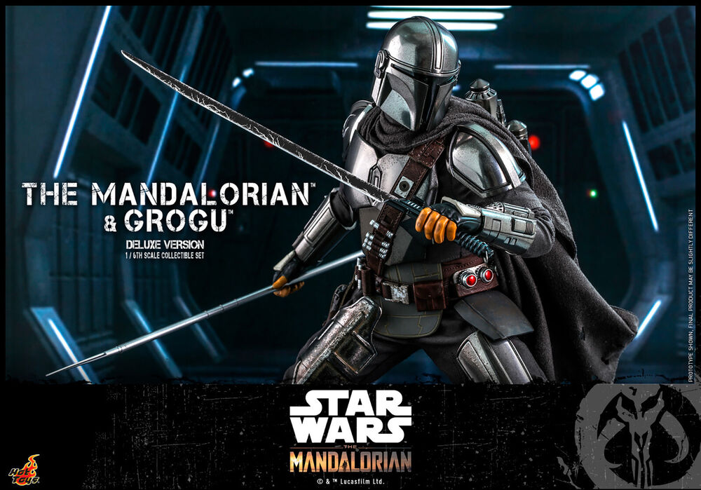 Hot Toys Star Wars The Mandalorian & Grogu 1/6 Scale Action Figure Deluxe TMS052