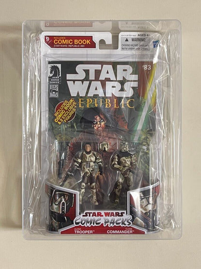 Hasbro Star Wars Comic Packs: Republic #83 Clone Trooper and Clone Commander