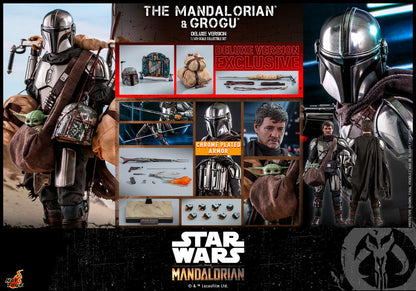 Hot Toys Star Wars The Mandalorian & Grogu 1/6 Scale Action Figure Deluxe TMS052