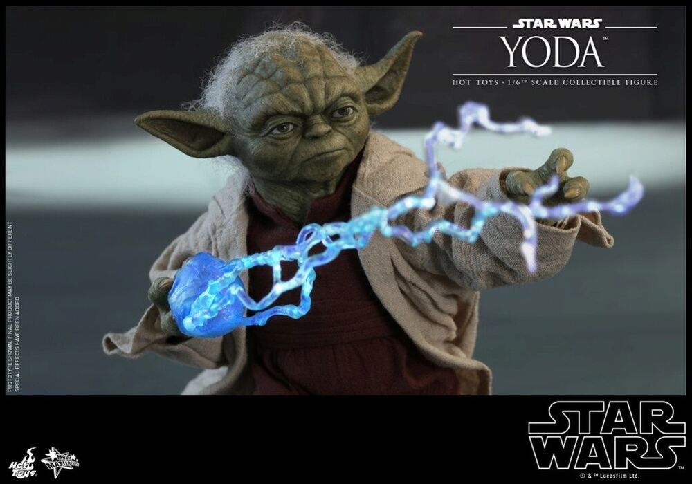 Hot Toys Star Wars Yoda Episode II Attack of the Clones 1/6 Scale Action Figure MMS495