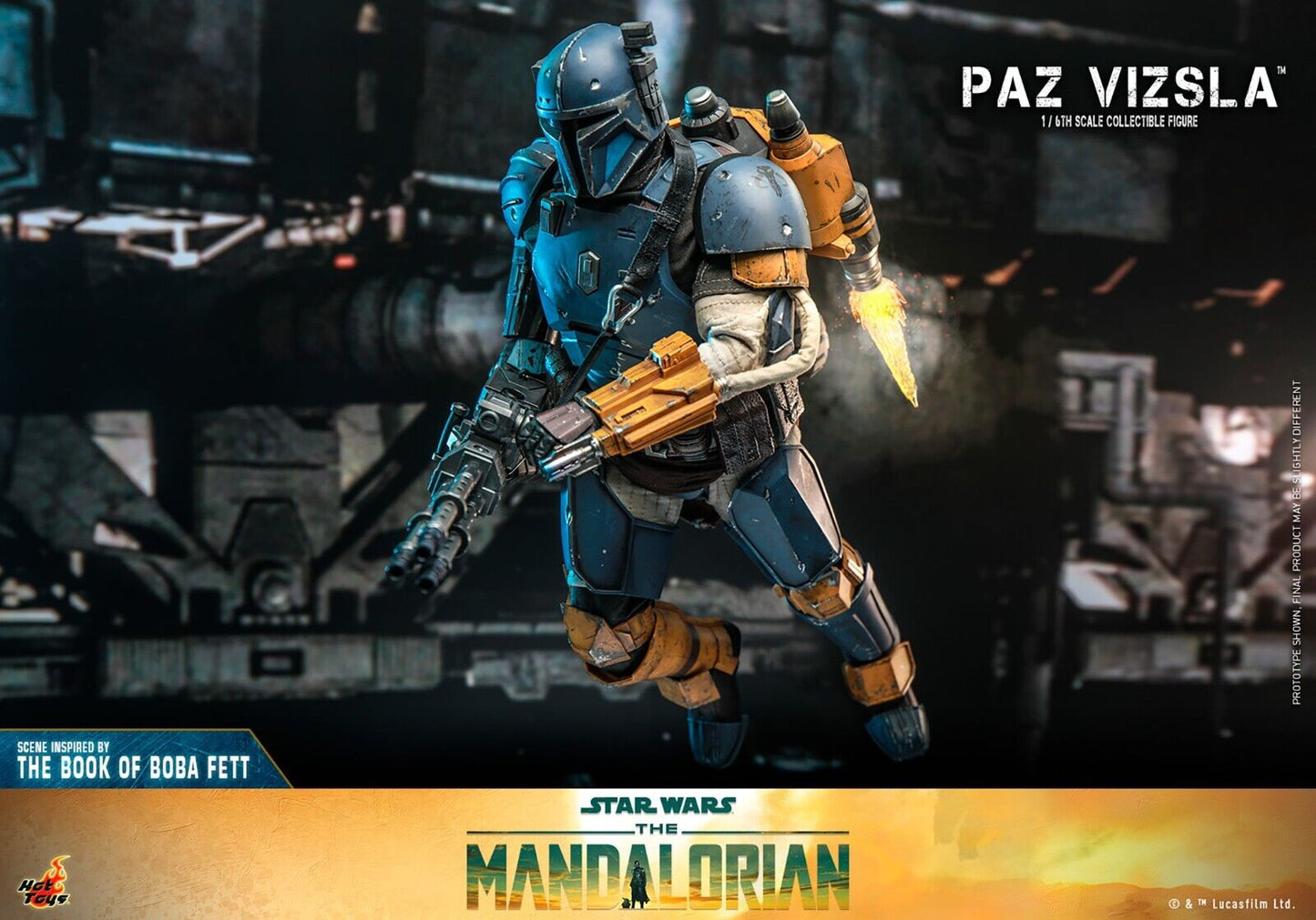 Hot Toys Star Wars The Mandalorian Paz Vizsla (2023) 1/6th Figure NEW TMS097