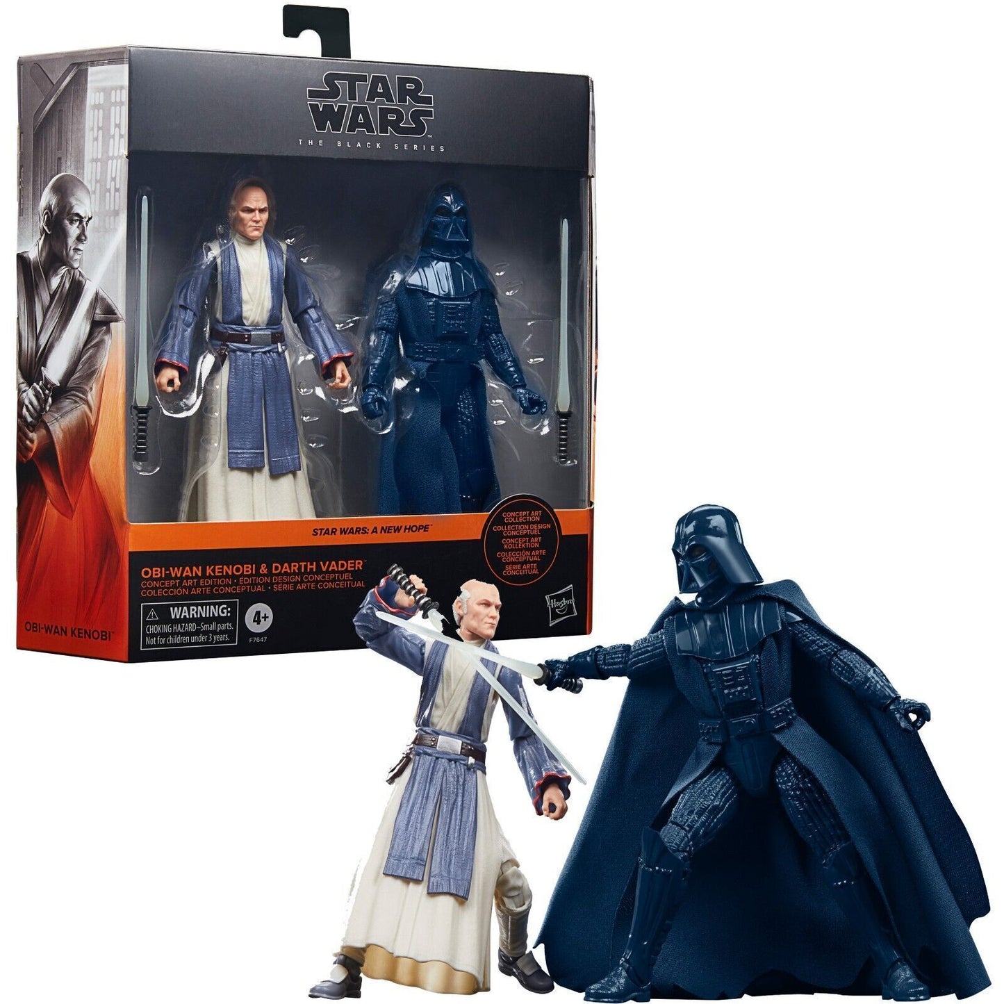 Star Wars The Black Series 6" Obi-Wan Kenobi Darth Vader Concept Art 2-Pack