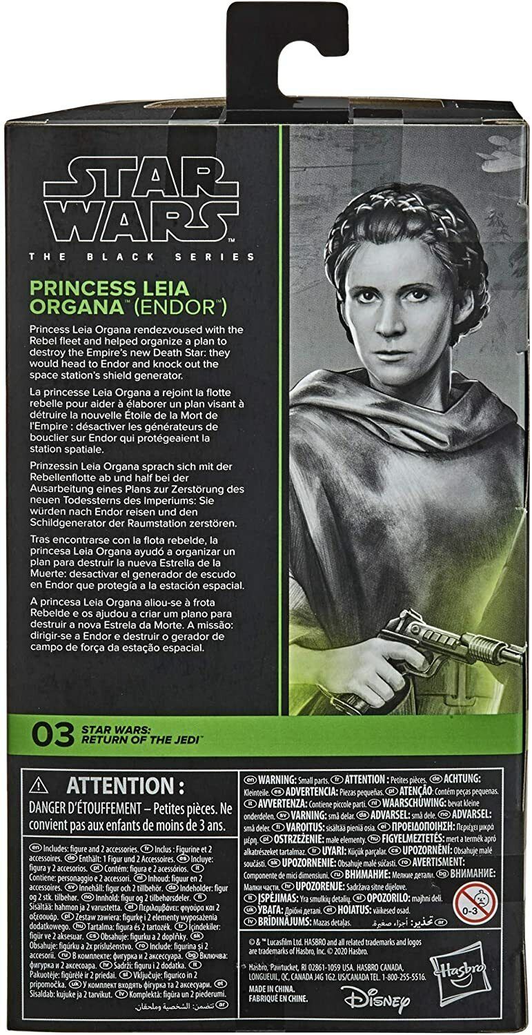 Star Wars The Black Series Return of the Jedi 03 Leia Organa (Endor) 6"