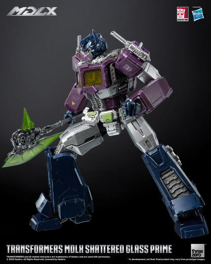 ThreeZero Transformers MDLX Shattered Glass Optimus Prime 17cm Action Figure