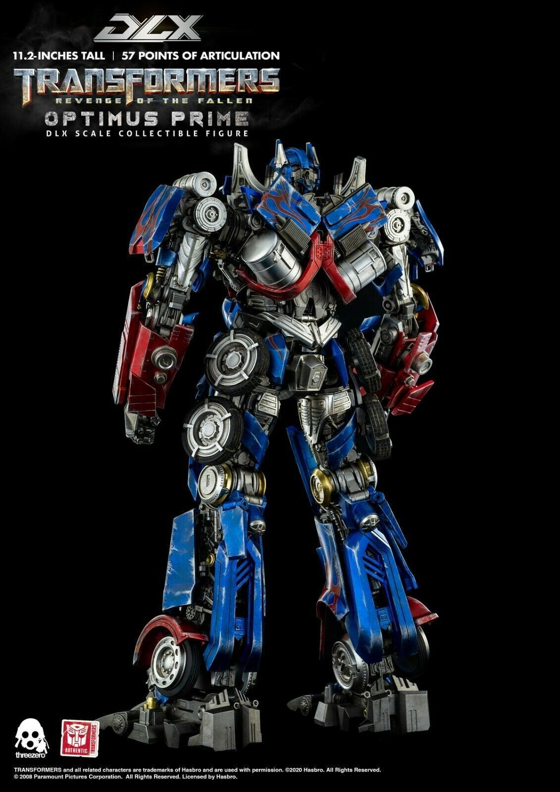 ThreeZero Transforms DLX Revenge of the Fallen Optimus Prime 11.2" Action Figure