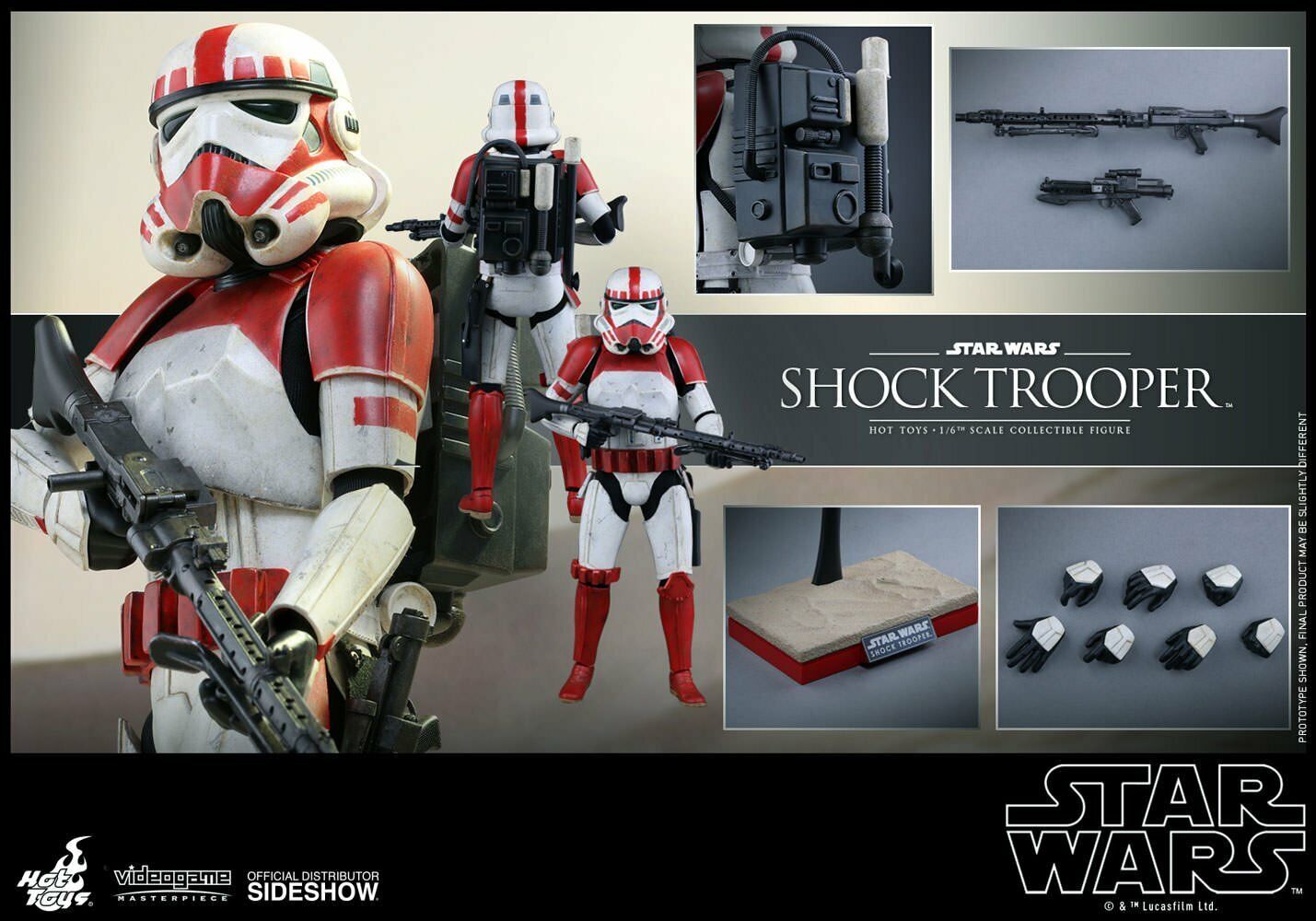 Hot Toys Star Wars Shock Trooper Vgm20 1/6 Scale Action Figure