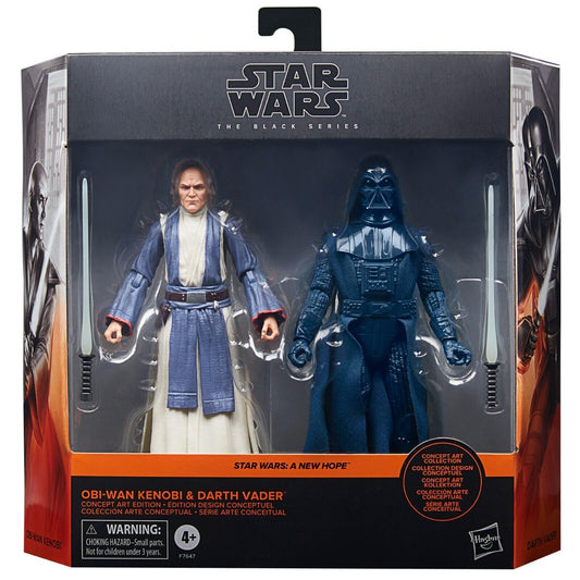 Star Wars The Black Series 6" Obi-Wan Kenobi Darth Vader Concept Art 2-Pack