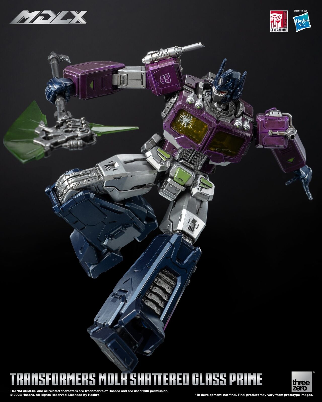 ThreeZero Transformers MDLX Shattered Glass Optimus Prime 17cm Action Figure