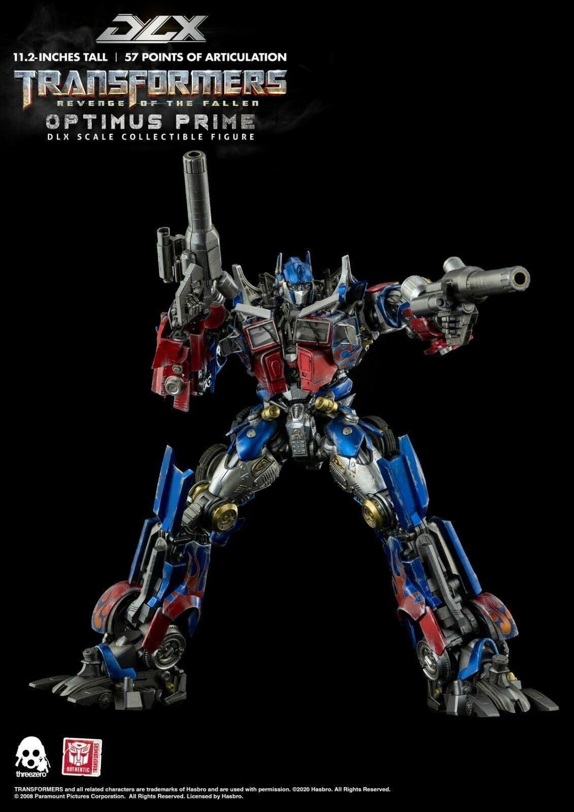 ThreeZero Transforms DLX Revenge of the Fallen Optimus Prime 11.2" Action Figure