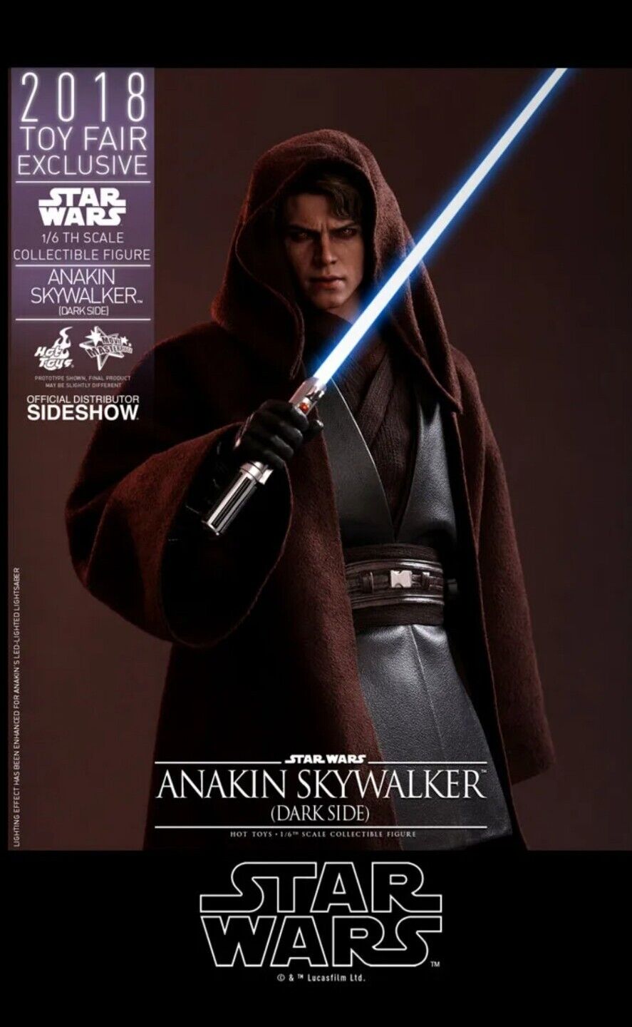 Hot Toys Star Wars Anakin Skywalker Dark Side Revenge of the Sith 1/6 Scale Action Figure MMS486